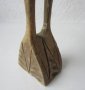 41 см висока стара Дървена фигура, дърворезба  водна птица, снимка 9
