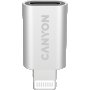 Преходник от Lightning към USB Type C CANYON CNE-USBC02 5V3A Lightning to USB Type C M/M, снимка 1