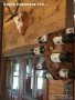Стенни дървени стойки за вино за 8 бутилки 