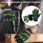 Предпазни работни ръкавици, противоударни ръкавици за тежка работа - L, снимка 5