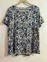 Макси силно еластична и мека тениска в нежен флорален десен, снимка 1 - Тениски - 39974461