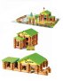 Дървено училище - къща в гората. Конструктор с 270 части Lincoln blocks, снимка 5