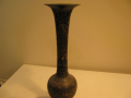 ваза бронзова гравирана, снимка 1