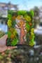Нежна картина "Mother nature" декорирана с естествен скандинавски мъх, снимка 3
