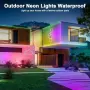 Гъвкав RGB LED неон Mexllex, 10 м, с приложение и дистанционно, снимка 7