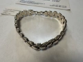 Сребърна гривна 10.82гр.17см., снимка 3
