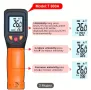 Цифров инфрачервен безконтактен термометър Tovbmup, -50-600C, лазерна, снимка 2