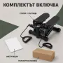 ️ Хидравличен степер с ластици и LCD брояч, черен, снимка 3