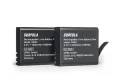 Батерия за екшън камера, 1350 mAh акумулаторни батерии (2 пакета) с USB двойно зарядно устройство, снимка 7