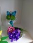 "Летяща чаша" със сапунени ароматни цветя  и мартенички 15лв, снимка 3
