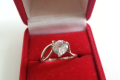 сребърен пръстен с циркон , снимка 1 - Антикварни и старинни предмети - 17305065
