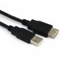Кабел USB2.0 Мъжко към Женско 1.8m 2.0V Черен VCom SS001275 Cable USB - USB M/F, снимка 1 - Кабели и адаптери - 34334011