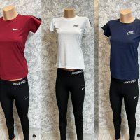 Дамски тениски Nike в червено, тъмно синьо и бяло, снимка 5 - Тениски - 44230035