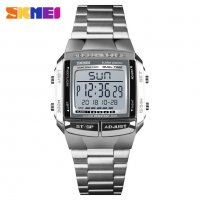 Електронен мъжки спортен часовник SKMEI кварц LED 1381 стомана, снимка 3 - Мъжки - 37374500