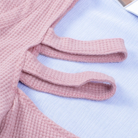 Дамска блуза в розово с дълъг ръкав и деколте с цип, снимка 8 - Блузи с дълъг ръкав и пуловери - 44597473
