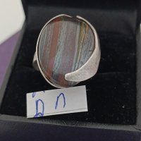 Красив сребърен маркиран пръстен #ДЛ, снимка 3 - Пръстени - 44321306