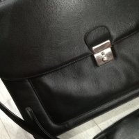Луксозна мъжка бизнес чанта от естествена кожа ECHTES LEDER, снимка 10 - Чанти - 38943755