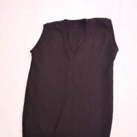 Черен пуловер без ръкави, снимка 1 - Блузи с дълъг ръкав и пуловери - 30384903