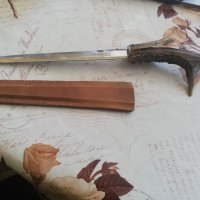 Нож за писма с еленов рог, снимка 6 - Ножове - 36737715