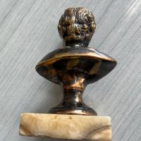 Гръцка скулптура от бронз на Омир. №3815, снимка 8 - Колекции - 40425210