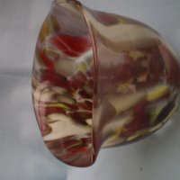 Декоративна дълбока стъклена купа Многоцветно стъкло  Мурано, снимка 8 - Други ценни предмети - 40148474