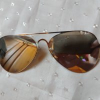 Плаки за слънчеви очила Ray-Ban огледални в цвят злато , снимка 1 - Слънчеви и диоптрични очила - 42880945