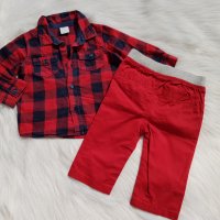 Червен панталон early days 3-6 месеца, снимка 8 - Комплекти за бебе - 29781725