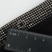 Черен дамски клин с кант от камъчета марка Top Secret - S, снимка 6 - Клинове - 38380137
