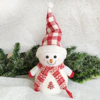 4258 Коледна фигура Снежен човек, 37 см, снимка 3 - Декорация за дома - 42902567
