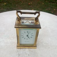 Стар каретен часовник - работещ, снимка 1 - Антикварни и старинни предмети - 35017103