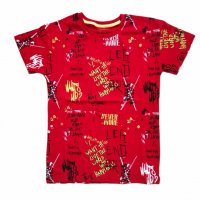 Тениска Divonette в червено, снимка 1 - Детски тениски и потници - 36617635