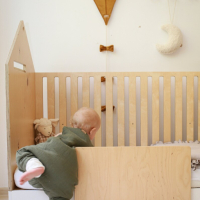 Babyly ленено чувалче с крачета – 2 тог 12-24 м – зелено, снимка 2 - Спални чували за бебета и деца - 44764240