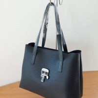 Черна чанта Karl Lagerfeld код  SG102, снимка 2 - Чанти - 36394591