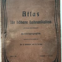 Атлас на света, география на търговията, 1907 г., Германия, снимка 1 - Антикварни и старинни предмети - 31293966