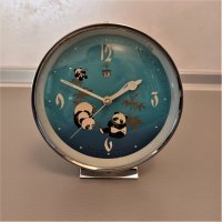Часовник будилник анимиран китайски работещ, снимка 3 - Антикварни и старинни предмети - 38481495
