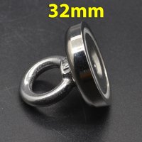 32mm 35кг Магнит за магнитен риболов, с кука (халка) Magnet fishing, снимка 7 - Екипировка - 32196278