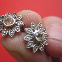 Невероятни сребърни обеци с топаз  925 , снимка 6 - Обеци - 36702669