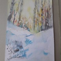 Картина: "В снежната гора", снимка 2 - Картини - 32145395