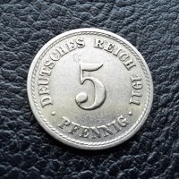 Стара монета 5 пфенига 1911 г.буква  А - Германия- топ цена !, снимка 8 - Нумизматика и бонистика - 39782222