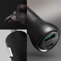 Spigen Зарядно за кола 45W USB C, Quick Charge 3.0 18W , снимка 2 - Зарядни за кола - 30943574