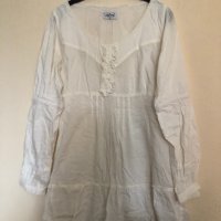 Дамска бяла риза с дълъг ръкав в размер S, снимка 1 - Ризи - 31900832