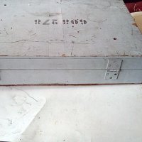 Дървен сандък от военна техника с метален обков СССР, снимка 2 - Антикварни и старинни предмети - 36886320