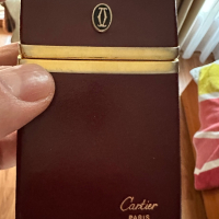 Табакера Картие Cartier Paris с кожа и позлата, снимка 6 - Антикварни и старинни предмети - 44762121