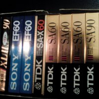 Аудио касети TDK MAXELL SONY нови, снимка 1 - Декове - 32139757