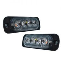 Блиц габарит ЛЕД LED Пътна помощ оранжевa светлина с 4 диода, 12-24V , снимка 2 - Аксесоари и консумативи - 35467072