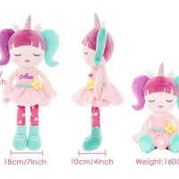 Кукла mydoll - Dreamy Unicorn Girl детска играчка кукла еднорог от висококачествен плюш, снимка 8 - Плюшени играчки - 42598967