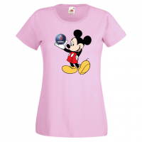 Дамска тениска Mickey Mouse SAAB .Подарък,Изненада,, снимка 5 - Тениски - 36528878