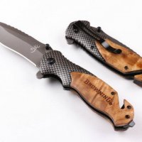 Сгъваем ловен нож Browning x50 с иноксово покритие на острието, снимка 4 - Ножове - 40206155