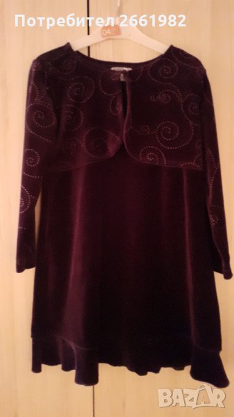 Кадифена лилава рокля, снимка 1