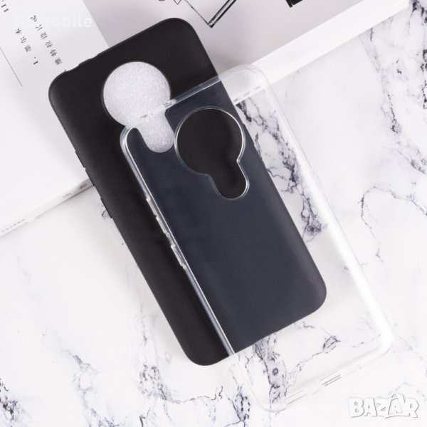 Nokia 3.4 - Силиконов Черен / Прозрачен Кейс, снимка 1